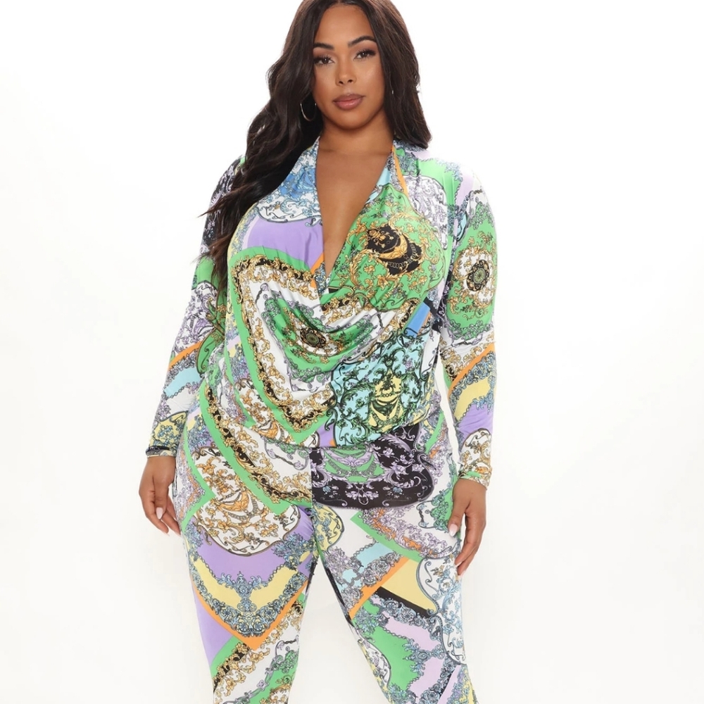 All About You Legging Set - Green/Combo